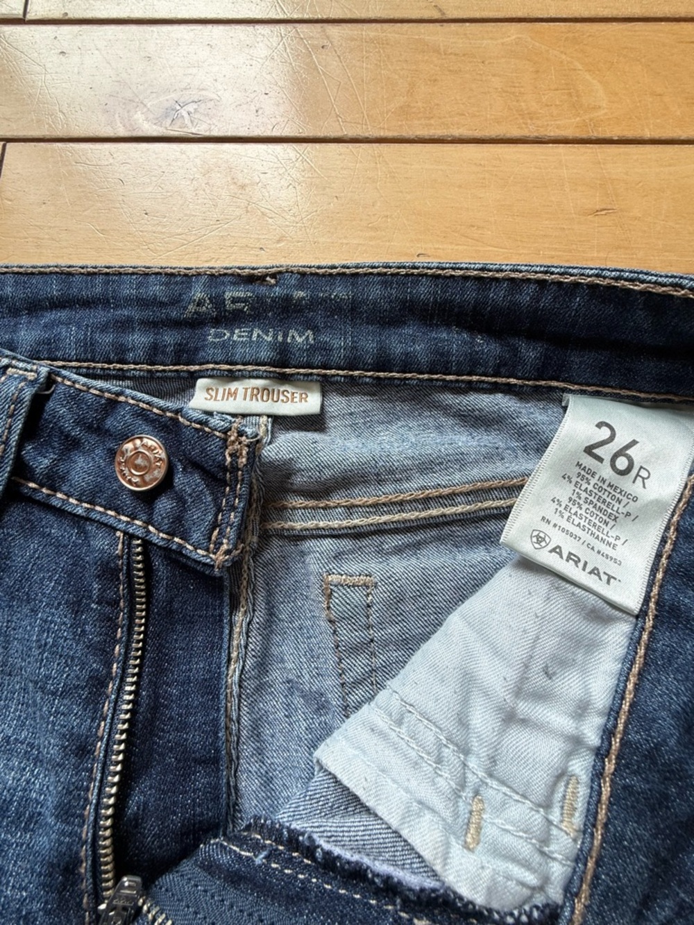 Ariat Slim Trouser Indigo Blue Jeans